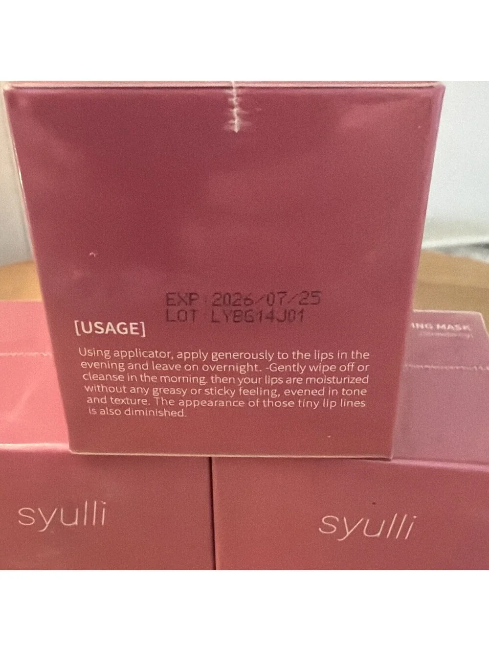 Syulli Sleeping Lip Mask Lot Of 3